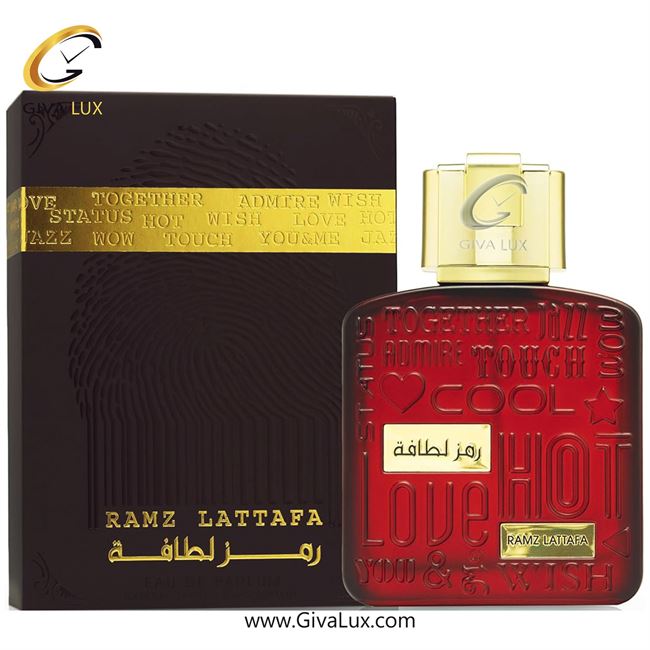  ادو پرفیوم  یونیسکس لطافه اورجینال مدل Ramz Lattafa (Gold) | رمز لطافه گلد حجم  100 میل